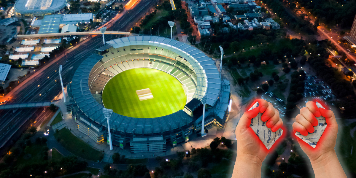 FlexEze Hand Warmers keep you warm while watching the 2023 AFL Grand Final at the MCG